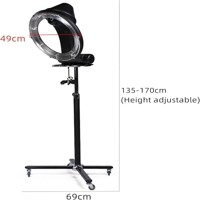 Professional Salon Standing Hair Dryer Orbiting Hair Dryer 1200W Timer Adjustable Temperature Color Treatment Hair Processor Perm Semicolor Styling MachineHair SteamerVertical