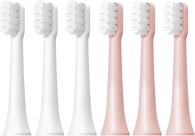 6/12Pcs Replacement Brush Heads Compatibility for XIAOMI MIJIA T100 Mes603 Toothbrush(T100-WH3 PK3)