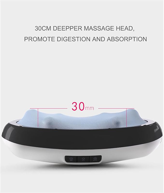 Abdominal Massager Electric Stomach Massager 3 Adjustable Intensities Forward Reverse Massage Constant Temperature hot Compress deep gastrointestinal Massage Relieve Flatulence