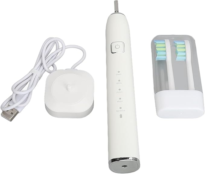 Pomya Electric Tooth Brush Smart Toothbrush IPX7 Powerful Motor for School (White)