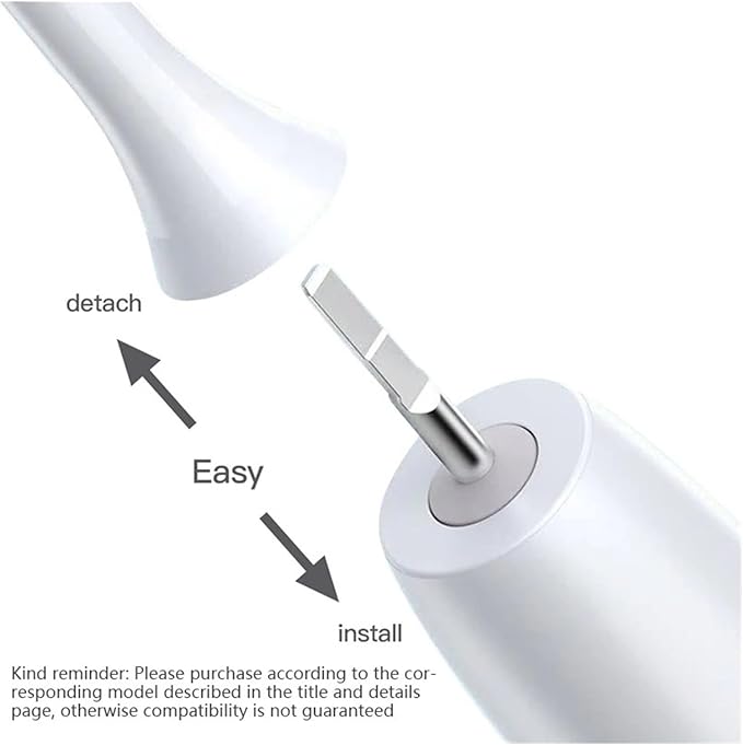 10PCS Vacuum Sealed Packed Replacement Brush HeadsCompatibility for Oclean X PRO/ Z1/ F1/ One/Air 2 /SE Soft Deep Cleaning(10pcs WhiteBlue)