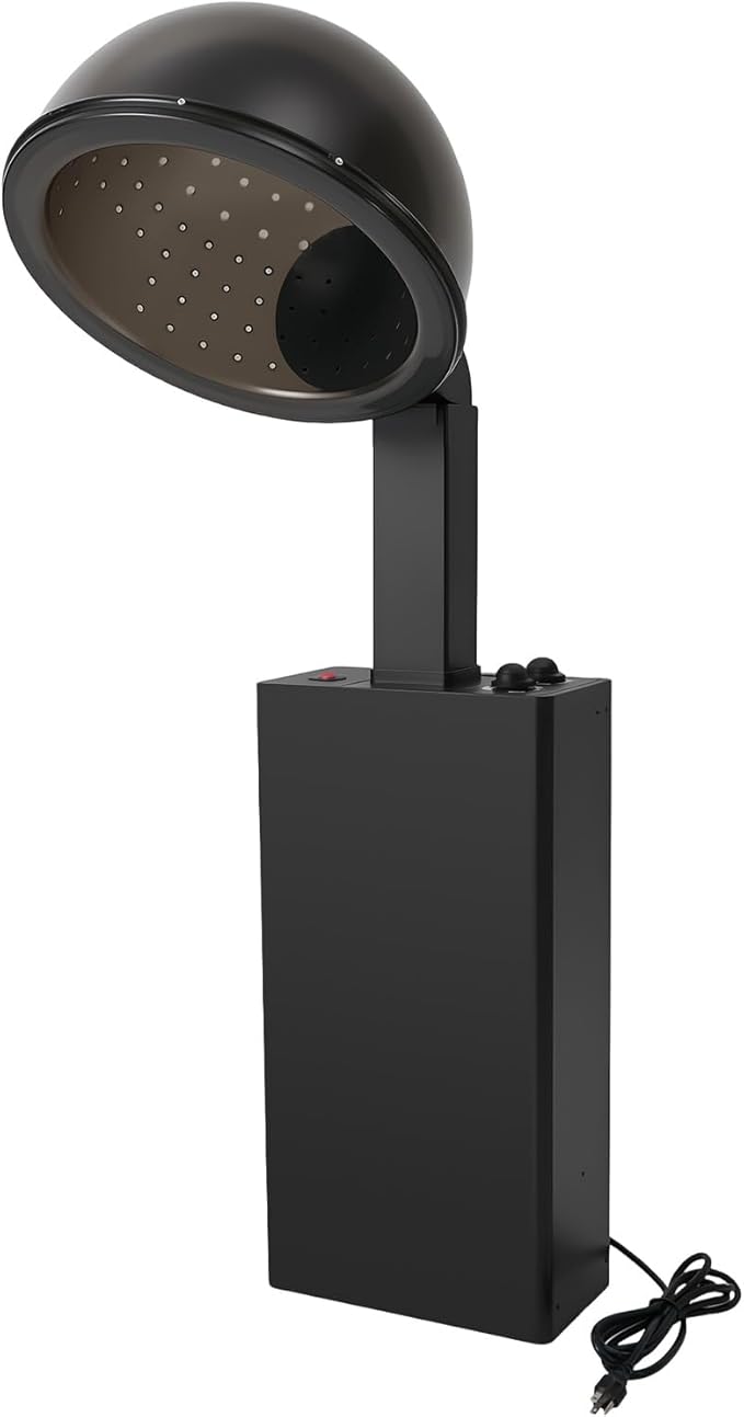 1200W Professional Bonnet Hooded Hair Dryers Hair Salon Steamer with Temperature Control and 60-Minute Timer Angle &amp Height Adjustable Dryer Hood for Home Salon Beauty (41.33inch Height)