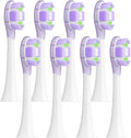 4/8PCS Replacement Brush HeadsCompatible for XIAOMI MIJIA MES609/610 Pro Electric Toothbrush Sealed Package(8 pcs Purple)