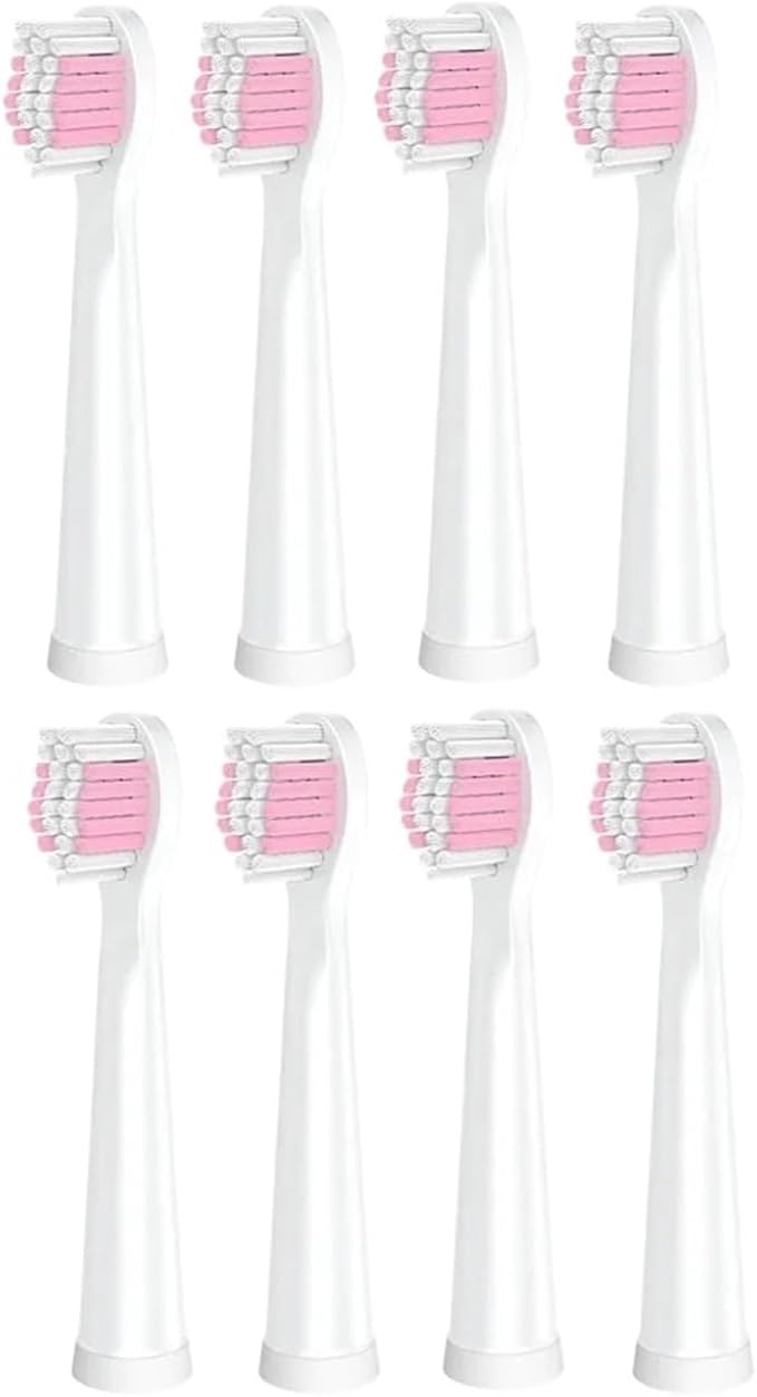 16pcs Replacement Toothbrush HeadsCompatible for Clean Bristles(Pink 16pcs)