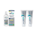 CloSYS Healthy Teeth Oral Rinse Mouthwash - 32 Fl Oz &amp Silver Fluoride Toothpaste for Adults 55+ 3.4 Ounce Gentle Mint Travel Size TSA Compliant pH Balanced Enamel Protection Sulfate Free