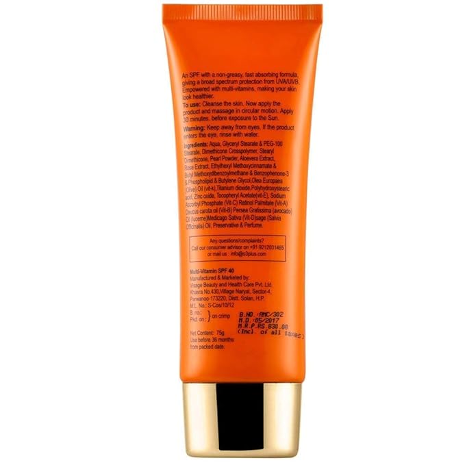 O3+ Agelock SPF 40 Multi-Vitamin with Flower and Herb Extracts (75gm)