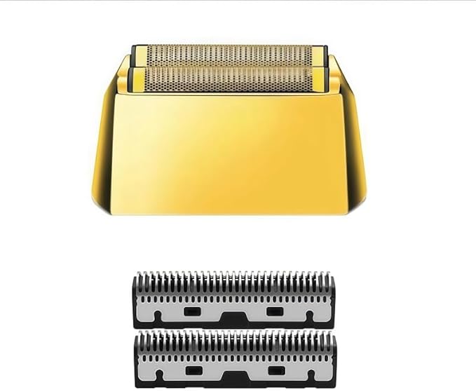 Replacement Blade Foil Cutter Head. Compatible for Kemei KM-2028 Electric Shaver - Precision Shaving Razor Parts Accessories(Gold Set)