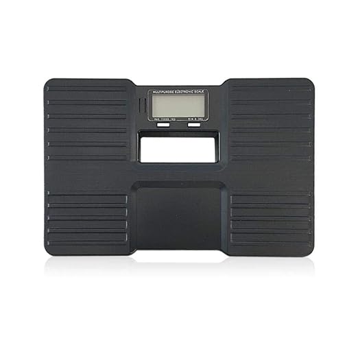 Weighing Scale Electronic Scale Human Body Scale Portable Multipurpose Plastic Anti Drop Bathroom Scale for Home 150Kg Black