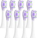 4/8PCS Replacement Brush Heads for Electric Toothbrush(8 pcs Purple)