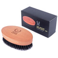 ZEUS Oval Military Beard Brush for Men Natural Boar Firm Bristle Grooming Tool for Shaping Conditioning &amp Daily Beard Maintenance (Made in Germany) Q91
