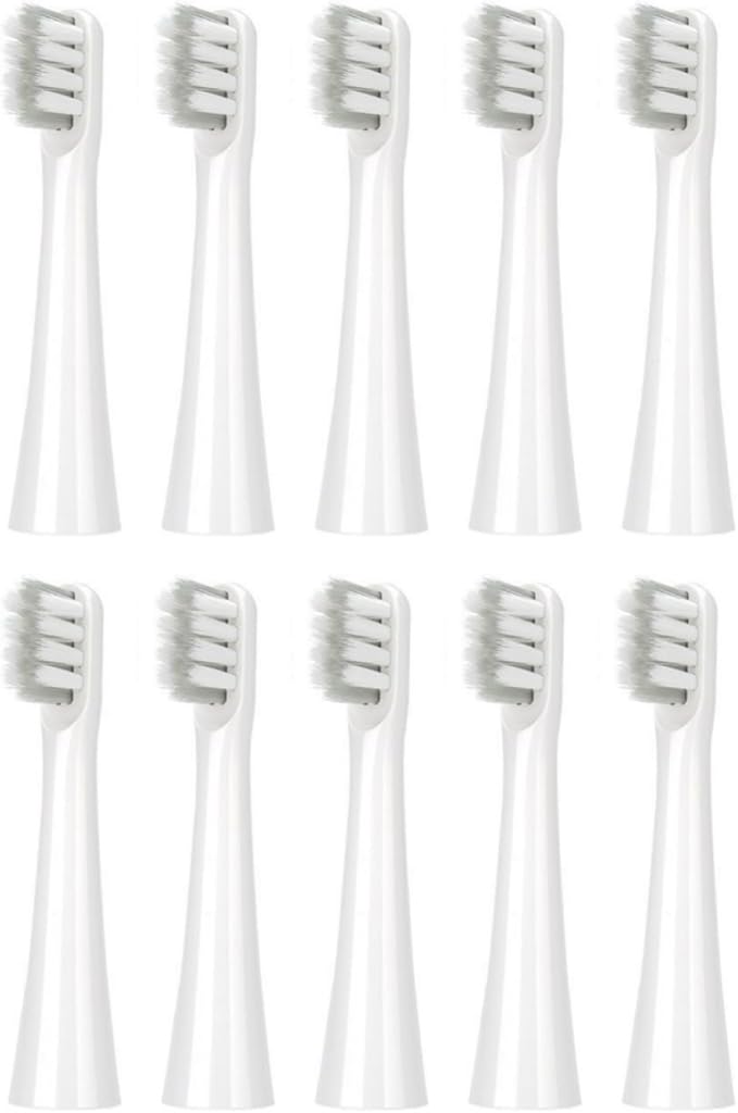 10pcs Replacement Toothbrush Heads Compatible for SOOCAS EX3 SO White MIJIA T100 Heads Bristles