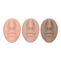 3pcs Silicone Nose Mouth Model Professional Soft Flexible Piercing Model for Beauty Salon Reusable Simulation Silicone Face Model for Acupuncture Teaching Durable Silicone Prosthetic Nose