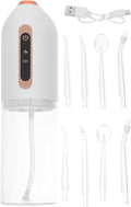 Didiseaon Portable Mini Water Flosser for Teeth Cleaning Rechargeable Cordless Oral Irrigator Waterproof Travel Dental Flosser for Home Office