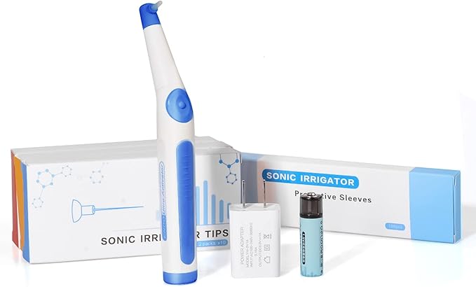 Cordless Ultra Cleaning Activator Sonic Irrigator with 60 Tips USB Recharged Battery
