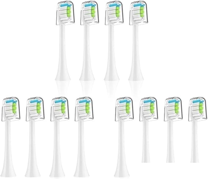 Compatible for X3 Series Replacement Toothbrush Head Refill for Electric Brush Heads V1/X3/X5/X3U/X3P(W-12pcs)