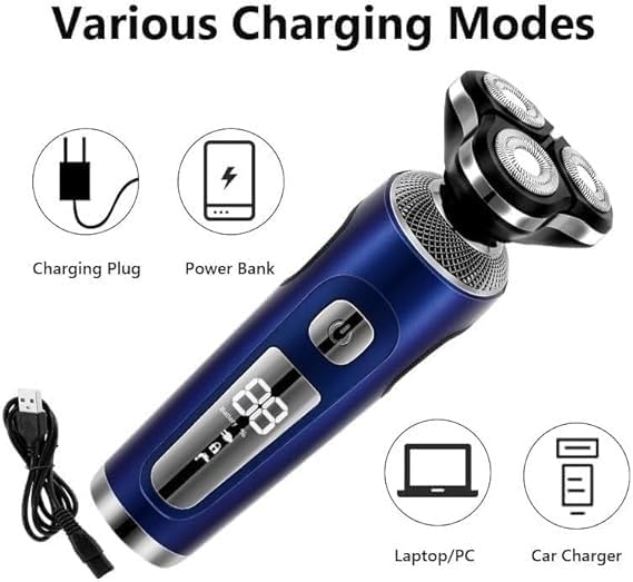 Head Shavers for Men 4 in 1 Electric Shaver 3D Floating Cutters USB Fast Charge Shaving Razor Machine for Men Blades Portable Beard Trimmer Clipper