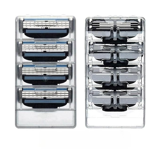 Safety Razor Stainless Steel 3-Layer Razor Blade - 24 Count Sharp and Wear-Resistant Stainless Razor Blades for Men