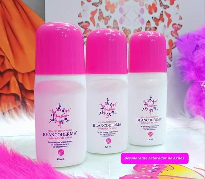 Blancoderma Roll-On Underarm Lightening Deodorant 4 oz Pack of 3 Pink