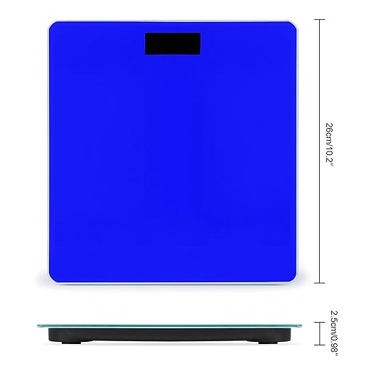 Smart Scale for Body Weight Automatic Switch Digital Bathroom Weighing Scale Klein Blue