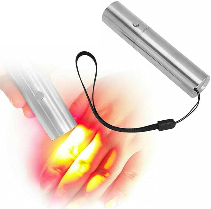 Max Absorption Density Red Light Therapy Cold Laser Flashlight - Optimal Red Deep-Red Near Infrared - Infrared 620nm 660nm 760nm and 830nm 6 W LED Light for Pain Relief (660 nm / 760 nm)