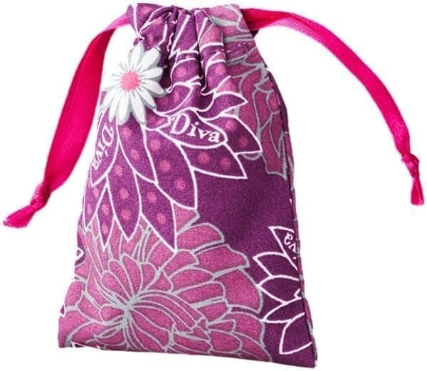 DIVA Cup Model 1 &amp Pouch - Medical Grade Silicone Cup for Period Care - Reusable Menstrual Cup - Up to 12 Hours of Wear - Model 1 (for Medium to Heavy Flow) Plus Retro DivaPouch