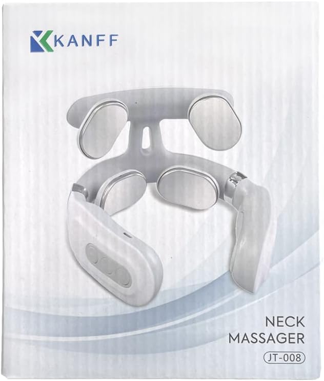 Neck Massager for Neck PainIntelligent Portable Neck Massager with Heat FunctionUSB Charging Neck Relax MassagerMassage at HomeOutdoorfor Women and Men