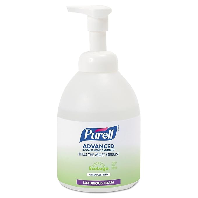 GOJO 579104 Instant Green Hand Sanitizer Foam 535mL Clear
