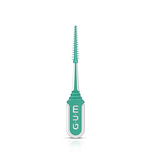 GUM Soft-Picks Comfort Flex Mint Dental Picks for Teeth Cleaning Health Disposable Interdental Brushes with Convenient Carry Case Dentist Recommended 80 Count (Pack of 4) 320 Total