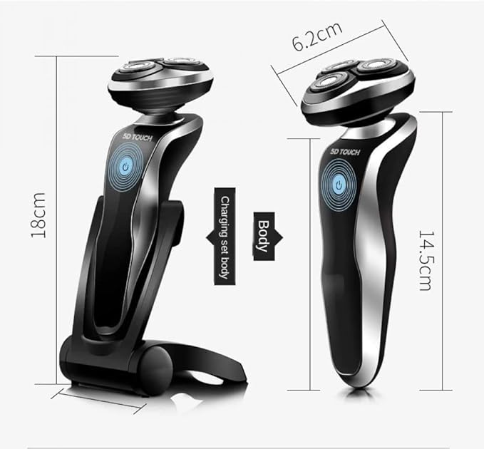 Electric Shavers for MenDry Wet Waterproof Mens Facial Shaver Portable Face Shaver Cordless Travel Fast Charging Waterproof Mens Electric Razor
