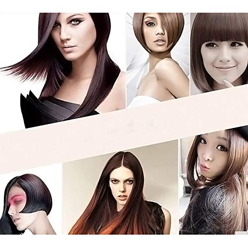Professional Salon Steam Ceramic Hair Straightener Best 3D Ion Wet Hair Iron Straightening Brush Travel Kit Wide Hair Straightener Comb for All Women Hair Dual Voltag (Red)