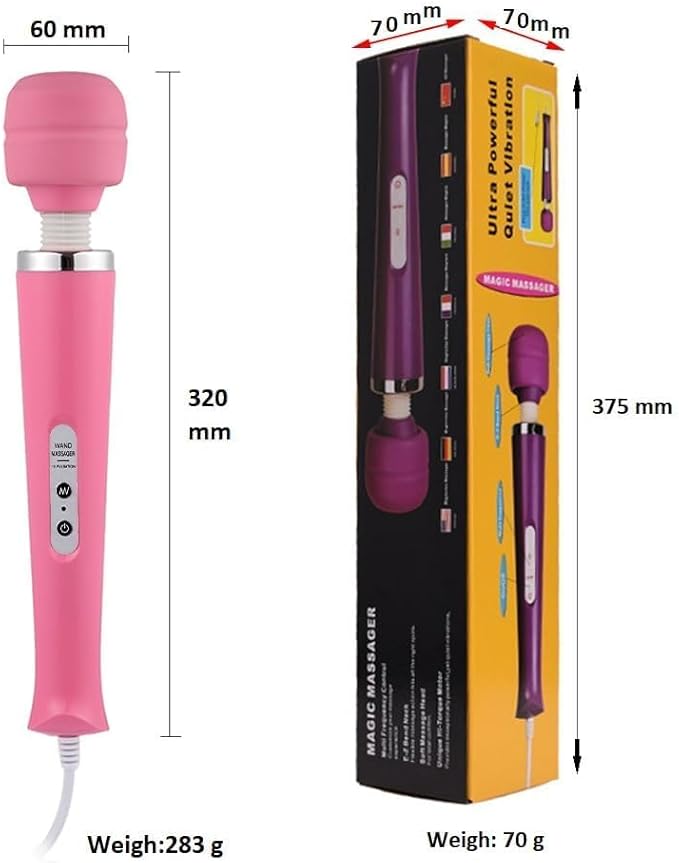 Handheld Tools Power Electric Foot Neck Back Hand Leg Arm Muscle Aches for Women Men Massage Therapy Pain Relief Deep Tissue Toy ((Pink Big Massager and Small Tool)