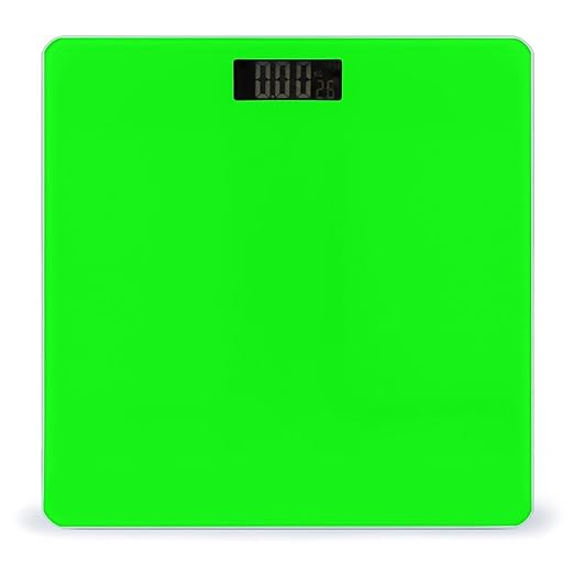 Women's Fashion Automatic Switch Digital Bathroom Weighing Scale Smart Scale Fluorescent Green