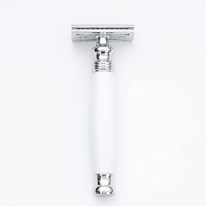 FREED Shaving Kit for Men - Safety Razor with alloy handle and 10 Japanese 6cr13 Stainless Steel include razor base razor travel case christmas gifts for MenMade in Taiwan