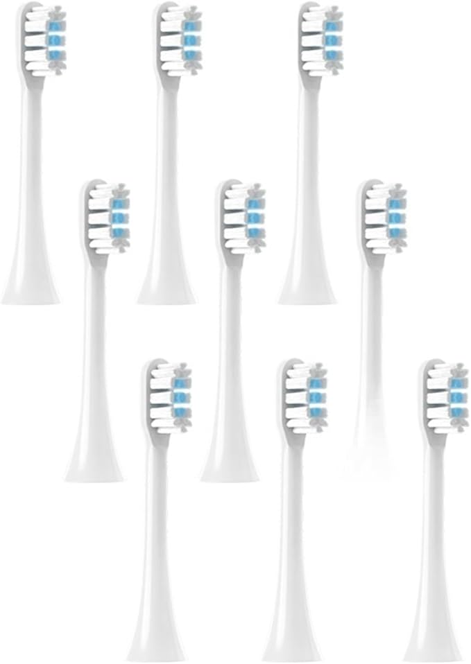 Compatible with HX3120 3260 3631 3130 3216 3226 3240 3250 Toothbrush Soft Bristle Heads(9pcs)