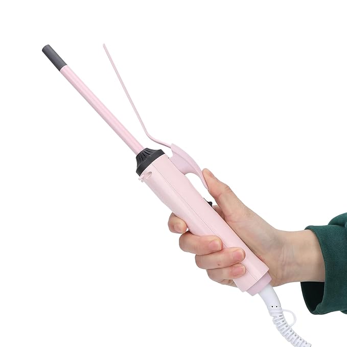 Hair Curler Fine Root 9mm Curling Iron Constant Temperature Curling Wand Iron Conditioning 360° Rotation Hair Waver for Tight Long Lasting Curler Wands for Long Short Hair(US)