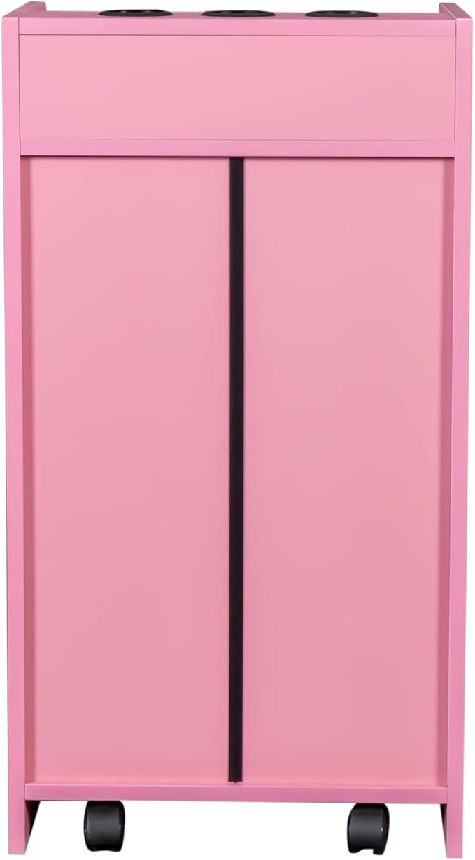 Locking Beauty Salon Storage Cabinet Hair Dryer Holder Stylist Equipment Drawer