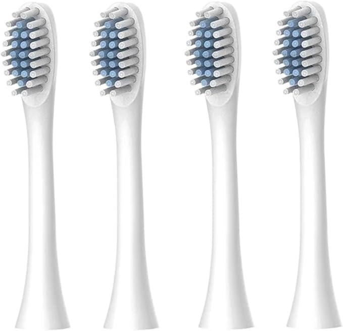 Replacement Toothbrush HeadsCompatible for N101 N100 N105 Electric Soft Bristles Nozzles4/8/16Pcs(4pcs White)