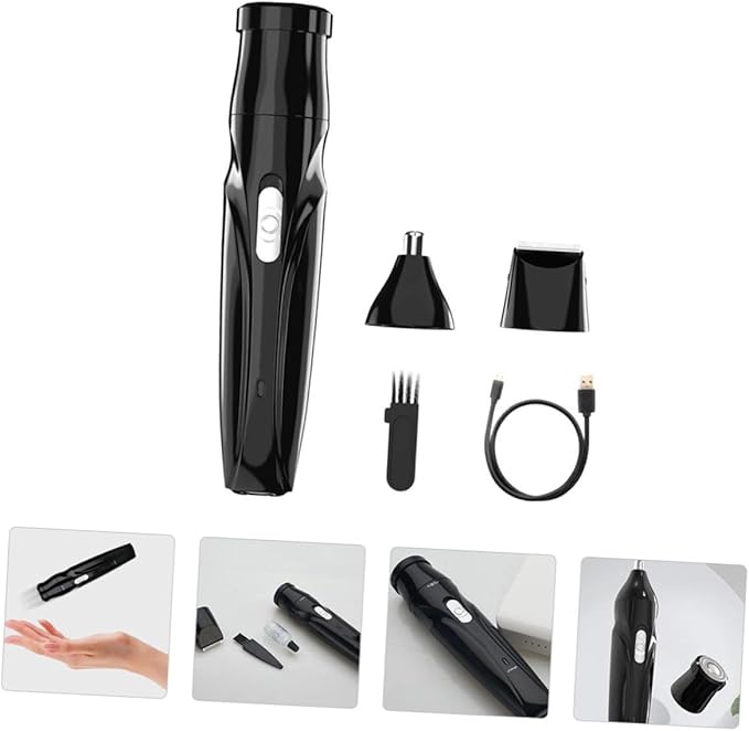 Beaupretty 2sets Electric Nose Hair Trimmer Rounded Blades Easy to and Women Personal Grooming Multi-Functional Hair Cutter Low Noise