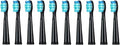 5-10Pcs Replacement Brush Heads for Seago Fairywill Electric Toothbrush FW SG 507 508 515 551 917 959 908 Dupont Bristle(10pcs Black)