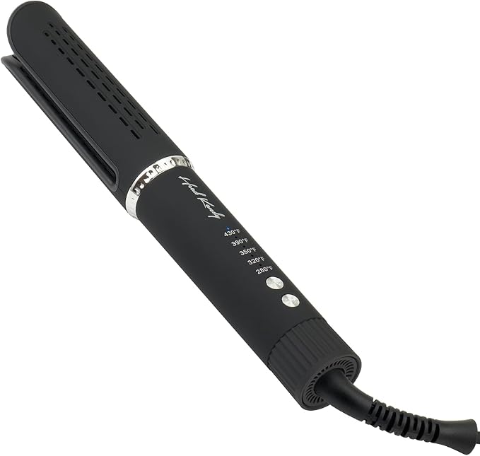 Head Kandy Rebound All in One Styler | Cool Air Curling Iron | Ceramic Coating for Damage Free Styling | for All Hair Types | Black