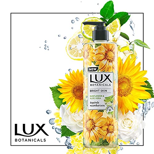 LUX Botanicals Bright Skin Shower Gel Natural Extracts No Paraben- 450 ml/15.2 Fl.Oz