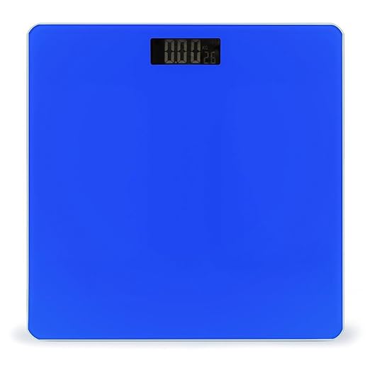 Women's Fashion Automatic Switch Digital Bathroom Weighing Scale Smart Scale Klein Blue