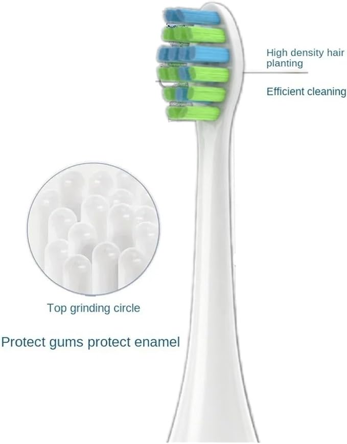 Compatible for T1 Y1 Electric Toothbrush Replacement Heads4/16pcs(16pcs W)