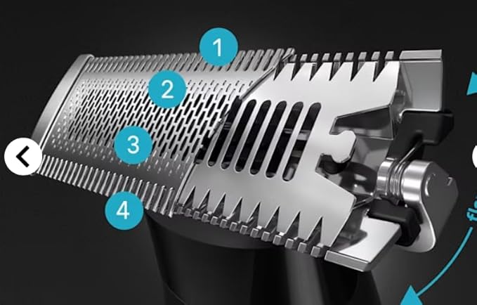 Replacement Cutter Head for Braun Series XT3 XT3000 Beard Trimmer Electric Razor for Men Durable Blade Manscaping Head Durable Blade Body Grooming Kit or Stubble Hair Groin Underarms