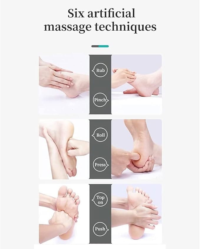 Foot Massager with Heat Foot Massage Machine Deep Kneading for Relieve Pains from Plantar Fasciitis and Tired Feet 3 Modes 9 Intensities (Color : Black)