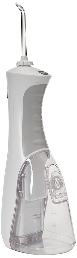 Waterpik Cordless Plus Water Flosser with 4 Flossing Tips Rechargeable and Portable for Travel and Home ADA Accepted White WP-450