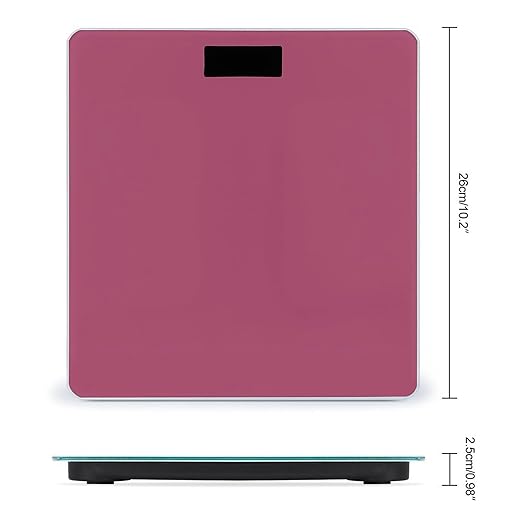 Smart Scale for Body Weight Digital Bathroom Weighing Scale Energy Saving Scale Rose Red