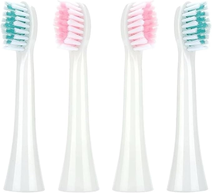 16pcs Replacement Toothbrush Heads Compatible for Jianpai 011 Soft Bristles Nozzles(16PCS Green)