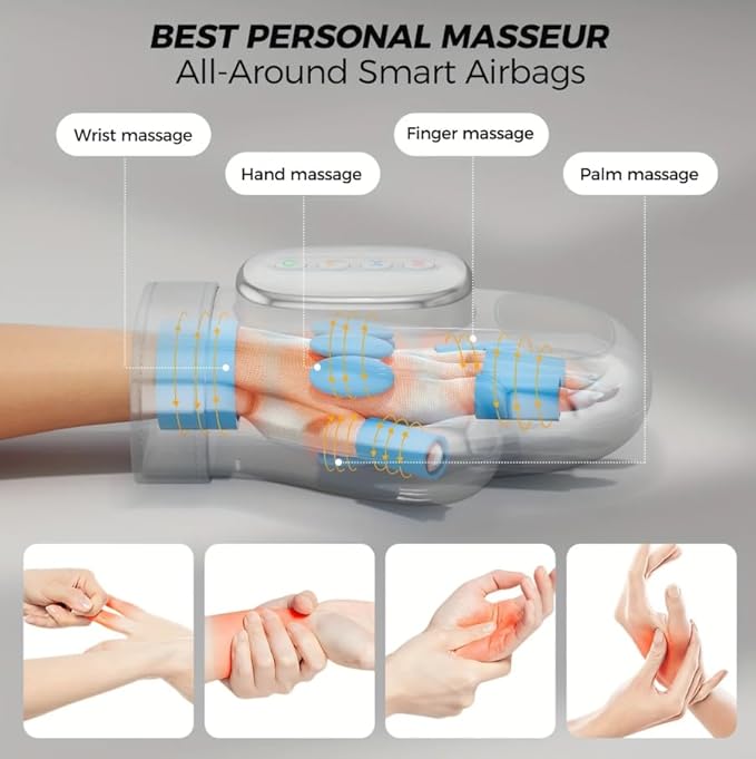 malvay - Nuvra 3 in 1 Hand Massager - New &amp Improved 2026 Model