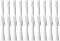 Brush Heads for XIAOMI T100 20/50/100Pcs Sonic Electric Toothbrush Soft Dupont Bristle Vacuum Nozzles Refills(20Pcs White)